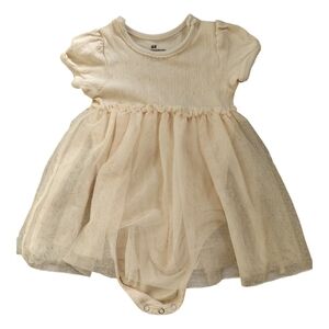 H&M Cream Tulle Dress Bodysuit for Baby
